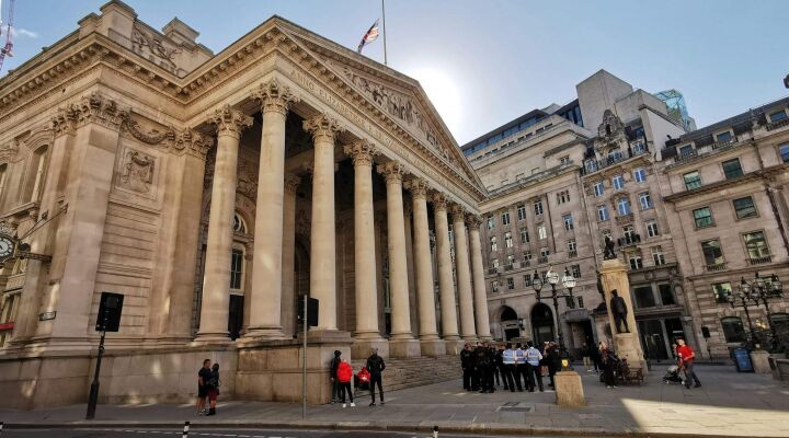 The Bank of England in London
