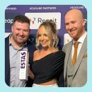 The directors of The Levels Financial at the 2025 ESTAS awards holding the award for best mortgage broker in the South West for customer service