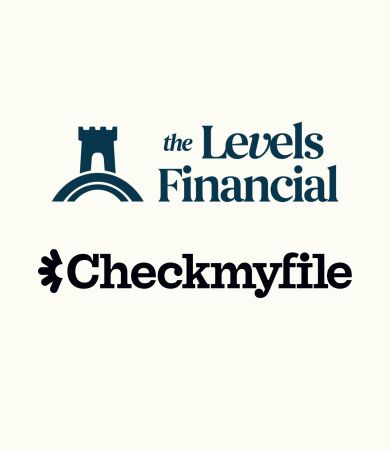 Logos of The Levels Financial and CheckmyFile