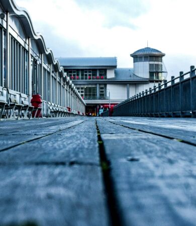 Close up shot of the Grand Pier in Weston-super-Mare