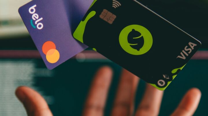 Two credit cards falling into someones hands